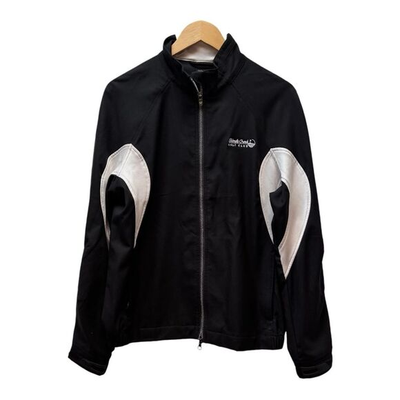 Kate Lord Black‎ and White Golf Casual Preppy Activewear Jacket Size L - Picture 1 of 10